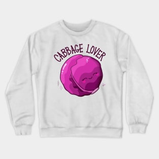 “Cabbage Lover” Cute Purple Cabbage Crewneck Sweatshirt